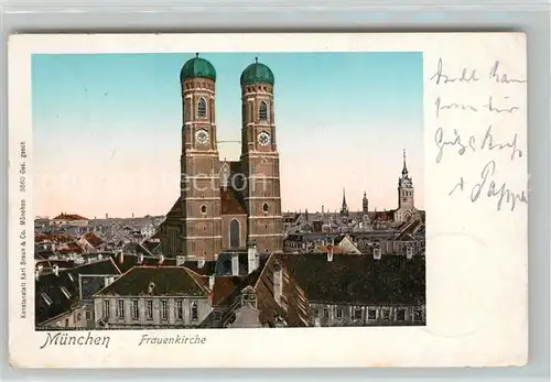 AK / Ansichtskarte Verlag_Braun_Nr. 3660 Muenchen Frauenkirche Verlag_Braun_Nr.