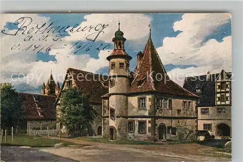 AK / Ansichtskarte Verlag_Wiedemann_WIRO_Nr. 2374 B Rothenburg Tauber Hegereiterhaus Verlag_Wiedemann_WIRO_Nr.