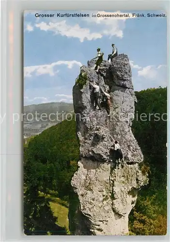 AK / Ansichtskarte Klettern_Bergsteigen Grosser Kurfuerstfelsen Grossenohertal  Klettern_Bergsteigen