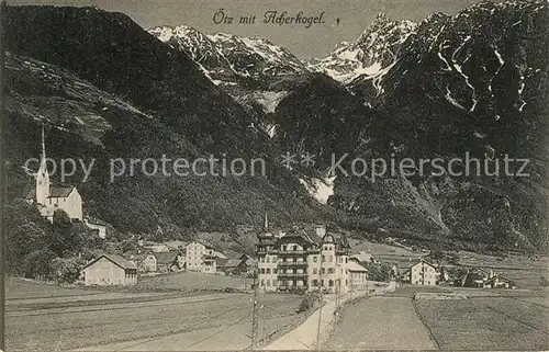 AK / Ansichtskarte oetz_Tirol mit Acherkogel oetz_Tirol
