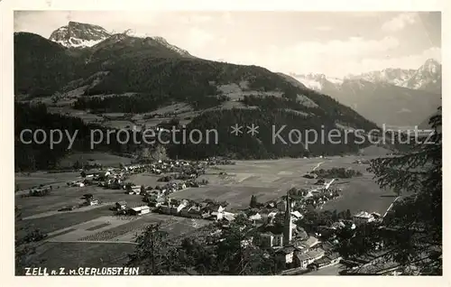 AK / Ansichtskarte Zell_Ziller_Tirol Fliegeraufnahme mit Gerlosstein Zell_Ziller_Tirol
