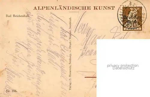 AK / Ansichtskarte Bad_Reichenhall Kuenstlerkarte Bad_Reichenhall