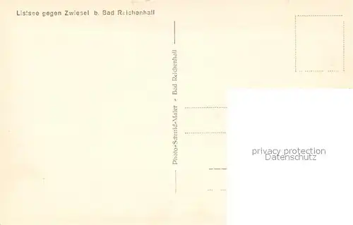 AK / Ansichtskarte Bad_Reichenhall Listsee gegen Zwiesel Bad_Reichenhall