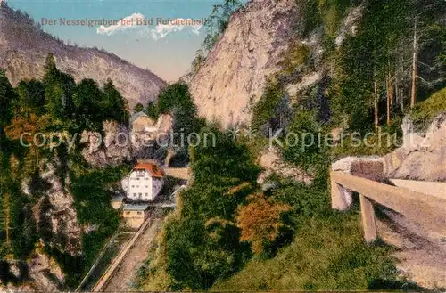 AK / Ansichtskarte Bad_Reichenhall Nesselgraben Kuenstlerkarte Bad_Reichenhall