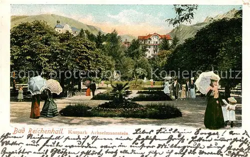 AK / Ansichtskarte Bad_Reichenhall Kurpark Achselmannstein Bad_Reichenhall