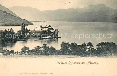 AK / Ansichtskarte Attersee Schloss Kammer Attersee