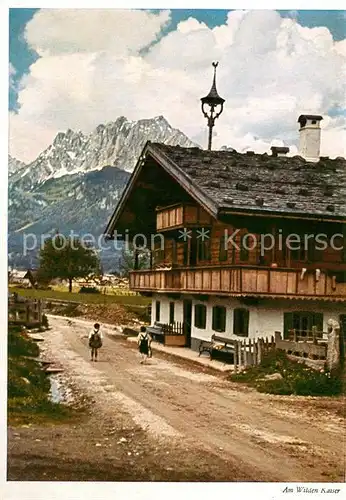 AK / Ansichtskarte Wilder_Kaiser Bauernhaus Wilder Kaiser