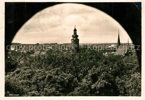 AK / Ansichtskarte Weimar_Thueringen Kichtuerme Weimar Thueringen