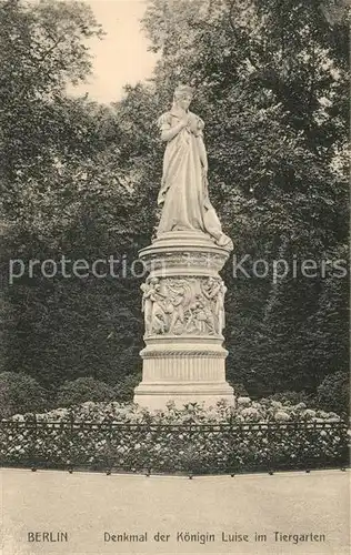 AK / Ansichtskarte Berlin Denkmal der Koenigin Luise im Tiergarten Statue Berlin