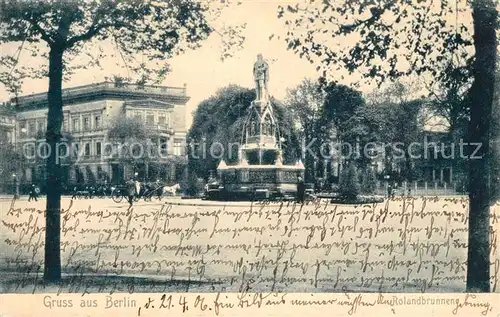 AK / Ansichtskarte Berlin Rolandbrunnen Berlin