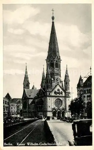 AK / Ansichtskarte Berlin Kaiser Wilhelm Gedaechtniskirche Berlin