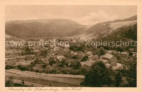 AK / Ansichtskarte Sitzendorf_Thueringen Panorama Thueringer Wald Sitzendorf Thueringen