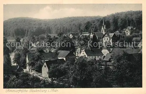 AK / Ansichtskarte Tautenburg Sommerfrische Ortsansicht mit Kirche Tautenburg