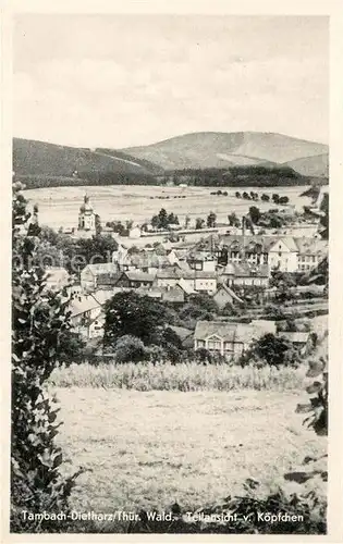AK / Ansichtskarte Tambach Dietharz Teilansicht Blick vom Koepfchen Tambach Dietharz