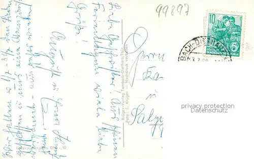 AK / Ansichtskarte Tambach Dietharz Teilansicht Blick vom Koepfchen Tambach Dietharz