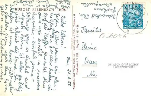 AK / Ansichtskarte Fehrenbach_Thueringer_Wald Landschaftspanorama Kurort Fehrenbach_Thueringer_Wald