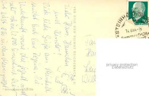 AK / Ansichtskarte Steinheid Teilansicht Talsperre Schwarza Quelle Neumannsgrund Thueringer Wald Steinheid