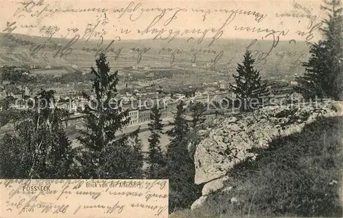 AK / Ansichtskarte Poessneck Panorama Blick von der Altenburg Poessneck