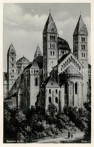 AK / Ansichtskarte Speyer_Rhein Kaiserdom erbaut unter Kaiser Konrad II 11. Jhdt. Speyer Rhein