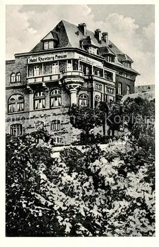 AK / Ansichtskarte Urbar_Koblenz Hotel Pension Rheinberg Urbar_Koblenz