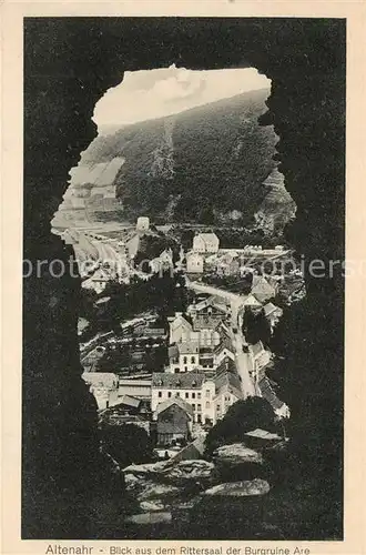 AK / Ansichtskarte Altenahr Blick aus dem Rittersaal der Burgruine Are Altenahr