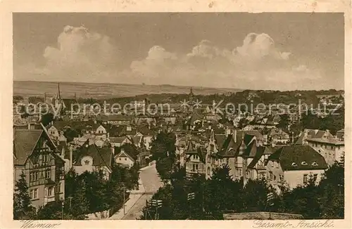 AK / Ansichtskarte Weimar_Thueringen Gesamtansicht Kupfertiefdruck Weimar Thueringen