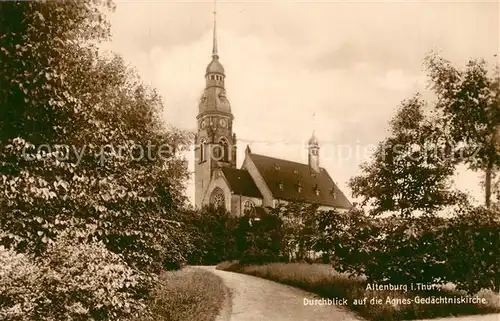 AK / Ansichtskarte Altenburg_Thueringen Agnes Gedaechtniskirche Trinke Postkarte Altenburg Thueringen
