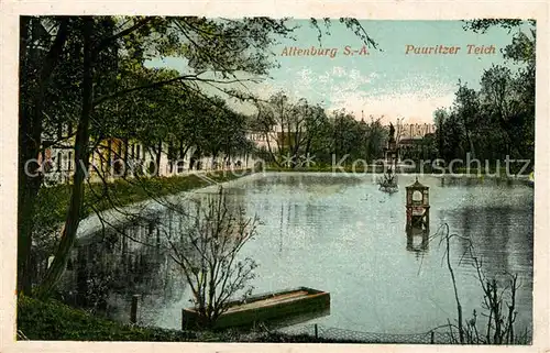 AK / Ansichtskarte Altenburg_Thueringen Pauritzer Teich Entenhaus Altenburg Thueringen