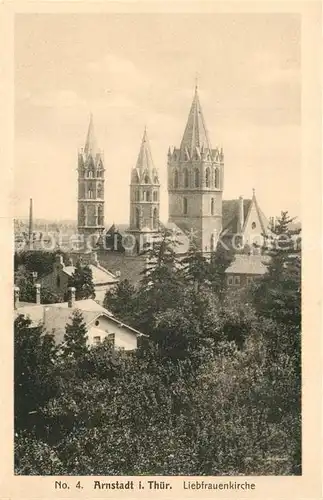 AK / Ansichtskarte Arnstadt_Ilm Liebfrauenkirche Arnstadt_Ilm