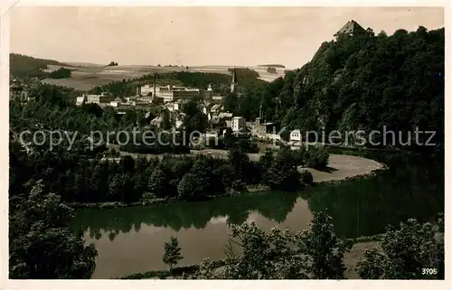 AK / Ansichtskarte Hirschberg_Saale Panorama Blick vom Hag Hirschberg_Saale