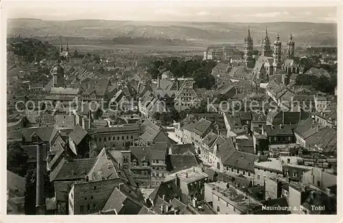 AK / Ansichtskarte Naumburg_Saale Totalansicht mit Kirche Naumburg_Saale