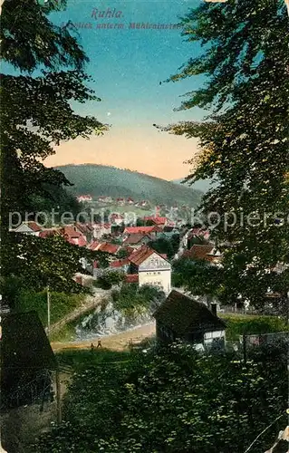 AK / Ansichtskarte Ruhla Ausblick unterm Muehlrainstein Ruhla