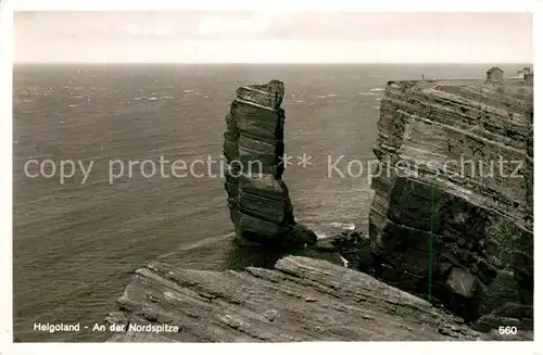 AK / Ansichtskarte Helgoland Lange Anna Fliegeraufnahme Helgoland