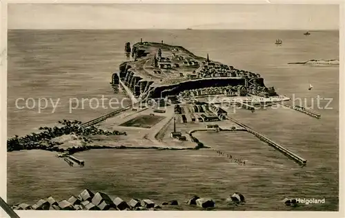 AK / Ansichtskarte Helgoland Fliegeraufnahme Helgoland