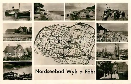 AK / Ansichtskarte Wyk_Foehr_Nordseebad Teilansichten 