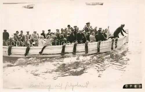 AK / Ansichtskarte Helgoland Boots Anlandung Helgoland