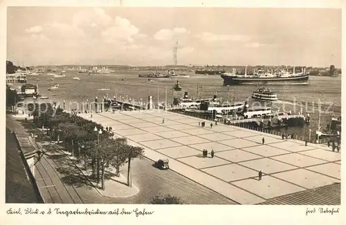 AK / Ansichtskarte Kiel Seegartenbruecken Hafen Kiel