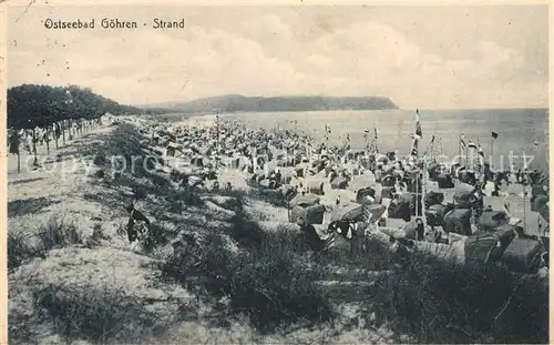 AK / Ansichtskarte Goehren_Ruegen Strandpartie Goehren Ruegen