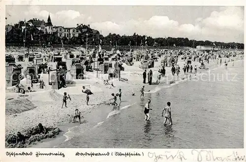 AK / Ansichtskarte Zinnowitz_Ostseebad Badestrand Zinnowitz_Ostseebad