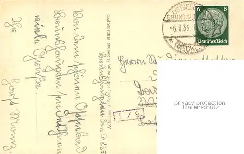 AK / Ansichtskarte Brunshaupten_Ostseebad Strandpromenade mit Baedern Brunshaupten_Ostseebad