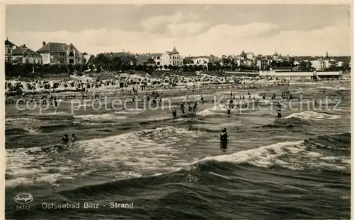 AK / Ansichtskarte Binz_Ruegen_Ostseebad Strand  