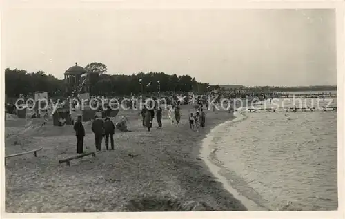 AK / Ansichtskarte Scharbeutz_Ostseebad Strandpartie Scharbeutz_Ostseebad