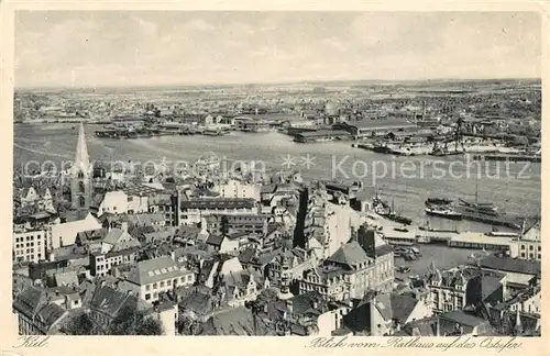 AK / Ansichtskarte Kiel Blick vom Rathaus auf das Ostufer Kiel