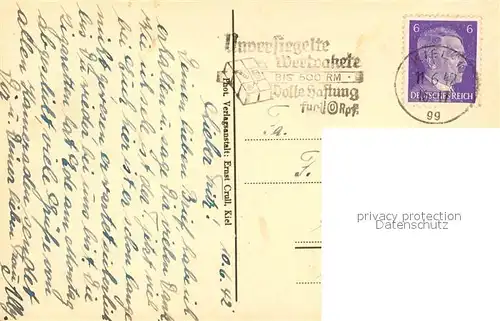 AK / Ansichtskarte Kiel Hafenansicht mit Rathaus Kiel