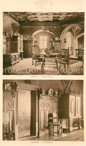 AK / Ansichtskarte Burg_Lauenstein_Frankenwald Jagdsaal Thuena Fluegel Einzelpartie Burg_Lauenstein