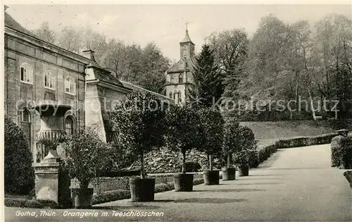 AK / Ansichtskarte Gotha_Thueringen Orangerie mit Teeschloesschen Gotha Thueringen