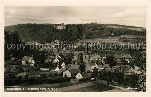 AK / Ansichtskarte Kranichfeld Schloss und Kirche Kranichfeld