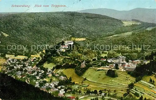 AK / Ansichtskarte Schwarzburg_Thueringer_Wald Blick vom Trippstein Schwarzburg_Thueringer