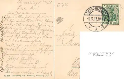 AK / Ansichtskarte Schwarzburg_Thueringer_Wald Blick vom Trippstein Schwarzburg_Thueringer