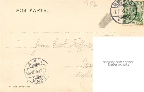 AK / Ansichtskarte Ilmenau_Thueringen Thurm auf dem Kickelhahn Ilmenau Thueringen